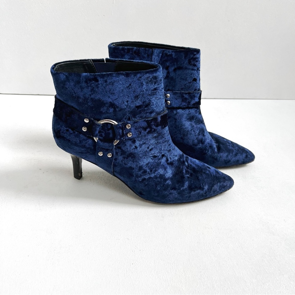 Opening Ceremony | Blue Velvet Booties